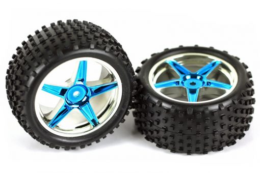 06026 1/10 Scale RC Rear Buggy Wheels Complete 2P 12mm Hex