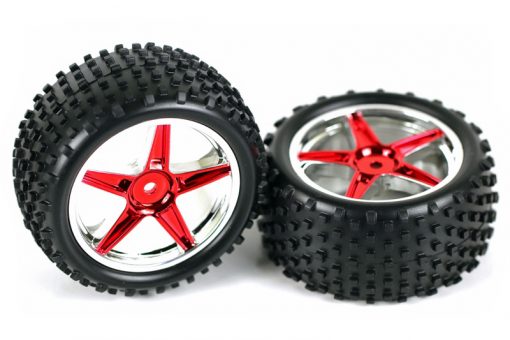 06026 1/10 Scale RC Rear Buggy Wheels Complete 2P 12mm Hex