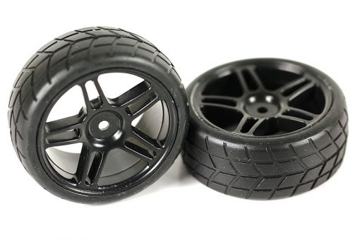 02185 On-Road 1/10 Scale Car Wheels Complete 2P 12mm Hex