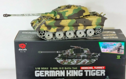Heng Long 1/16 Scale RTR Full Function (Henschel) Pro Edition German King Tiger Ver 7 RC Tank - Image 3