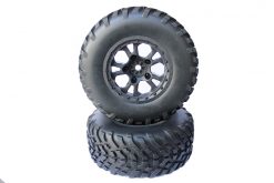 60707 1/10 Scale Wheels Complete 2P 12mm Hex