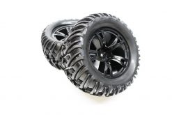 09502 1/10 Scale 2P 12mm Hex Rims 09261BLK