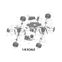 1/8 Scale RC Parts