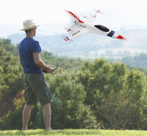 WL Toys A200 3CH 2.4G RTF F-16B RC Airplane W/ 2 Rechargeable Batteries