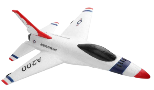 WL Toys A200 3CH 2.4G RTF F-16B RC Airplane W/ 2 Rechargeable Batteries
