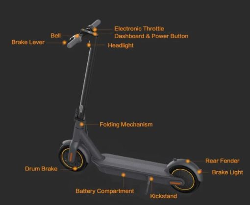 Elevate Your Ride with the A3 Electric Scooter - Unleash the Excitement Today! comes with disc brakes, 10 inch wheels, long range high quality Lithium battery