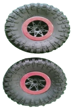 WLTOYS 104311 PARTS WHEEL AND TYRES  Complete 1363 ( 2pc)