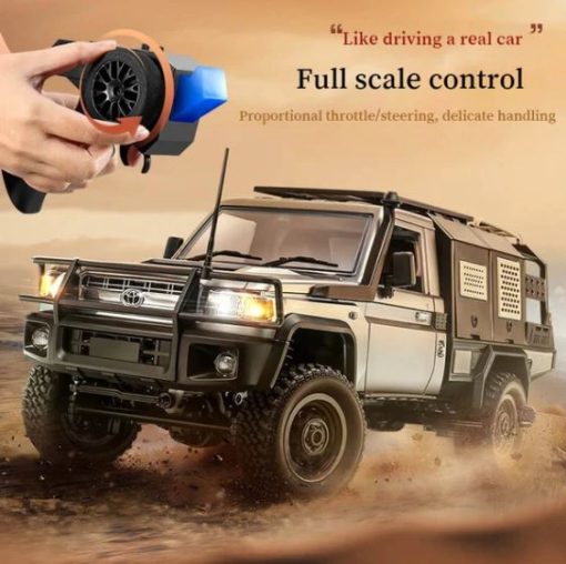 Landcruiser LC79 MN82S Black 1:12 scale RTR 2.4G 4WD Rock Crawler with 2 Rechargeable Batteries - Image 5