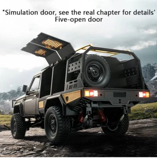 Landcruiser LC79 MN82S Black 1:12 scale RTR 2.4G 4WD Rock Crawler with 2 Rechargeable Batteries - Image 6