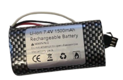 7.4V 1500mAh 3 Pin SM Li-ion Rechargeable Battery