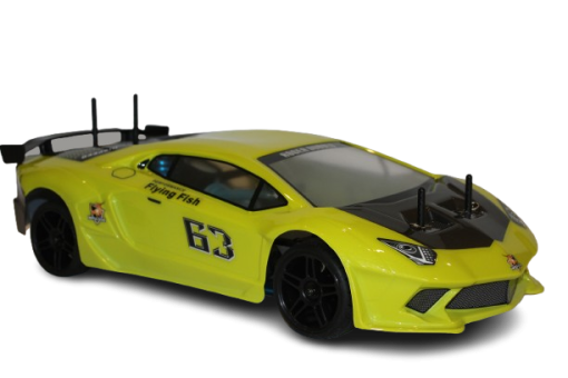HSP Extreme Lambo Style 1/10 RC 4WD Nitro Powered On Road Car