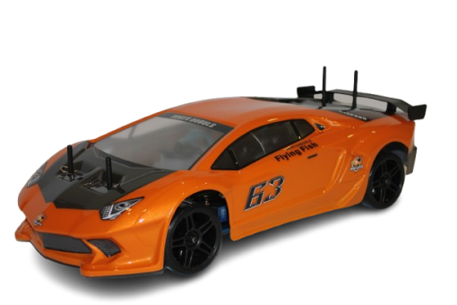 HSP Extreme Lambo Style 1/10 RC 4WD Nitro Powered On Road Car
