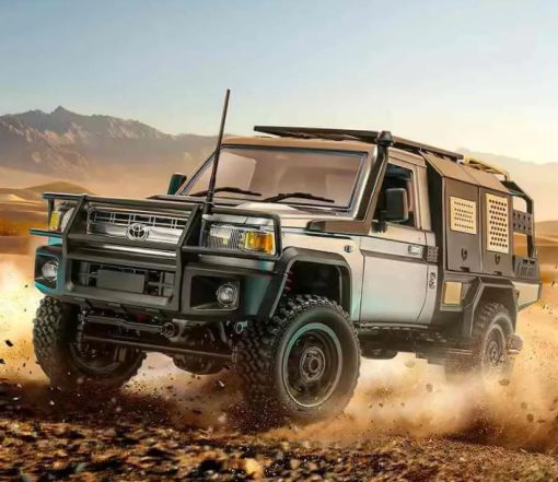 Landcruiser LC79 MN82S 1:12 scale RTR 2.4G 4WD Rock Crawler with 2 Rechargeable Batteries - Silver - Image 2