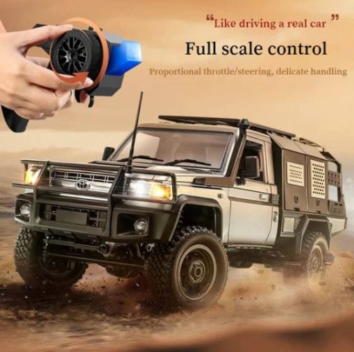 Landcruiser LC79 MN82S 1:12 scale RTR 2.4G 4WD Rock Crawler with 2 Rechargeable Batteries - Silver - Image 5