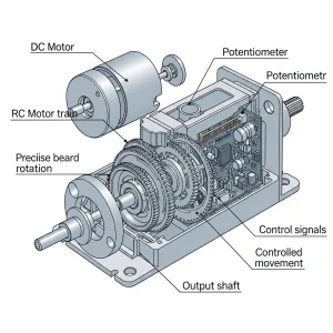 Image Showing a working pattern of servo motor