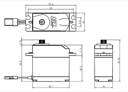 Savox B06KG 6KG Standard Size Analogue Servo - Image 2