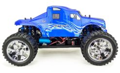 HSP 1/10 Scale RC Brushless 4Wd Monster Truck Pro with Orange Chrome Wheels